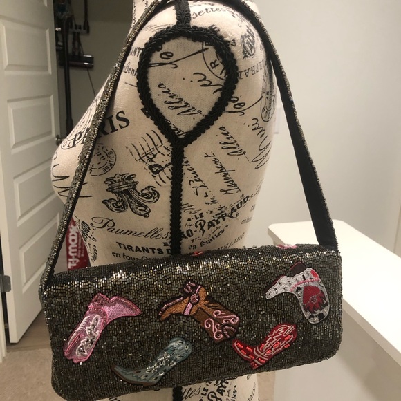 Chic Embellished Shoulder Bag with Boot Designs - Picture 16 of 16